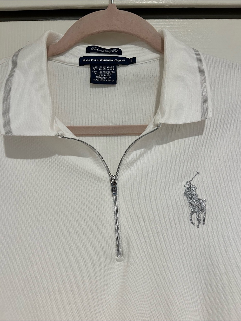 Lot of 2 Ralph Lauren Blue & White Golf Polos size large - Picture 8 of 9